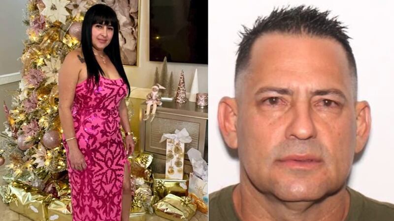 A la izquierda, Niurka Alfonso, empleada escolar que murió apuñalada afuera de la escuela, y a...