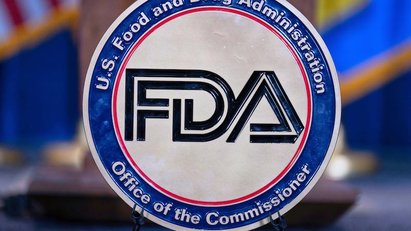 FILE - The Food and Drug Administration seal is seen at the Hubert Humphrey Building...
