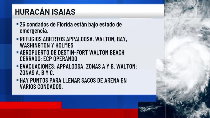 Novedades sobre Huracán Isaias.